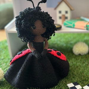 modèle de poupée au crochet, modèle de poupée amigurumi, poupées au crochet coccinelle et coccinelle image 2