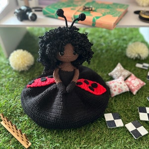 modèle de poupée au crochet, modèle de poupée amigurumi, poupées au crochet coccinelle et coccinelle image 8