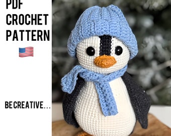 crochet pattern amigurumi penguin, crochet toys, amigyrumi penguin, gift, crochet animals, pinguin häkeln, pinguino crochet, haakpatroon