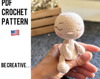 Crochet baby doll base