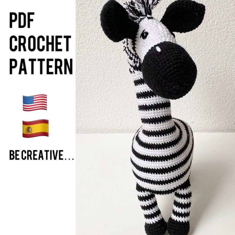 Crochet Zebra Pattern / Amigurumi Zebra Pattern / Crochet Toys