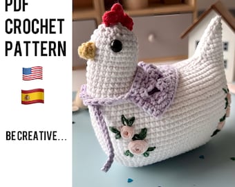 No-Sew Amigurumi Chicken Crochet Pattern, Easy Easter Toy (PDF Pattern)