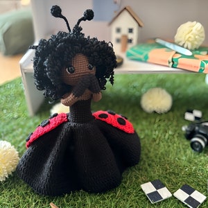 modèle de poupée au crochet, modèle de poupée amigurumi, poupées au crochet coccinelle et coccinelle image 4