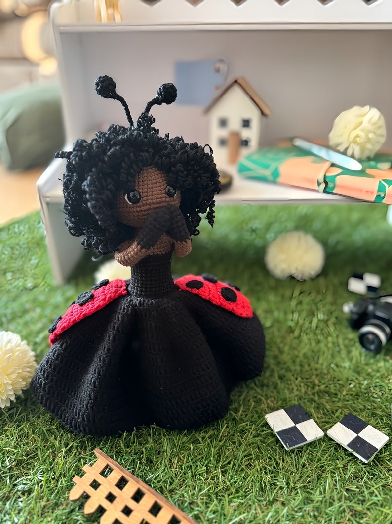 modèle de poupée au crochet, modèle de poupée amigurumi, poupées au crochet coccinelle et coccinelle image 4