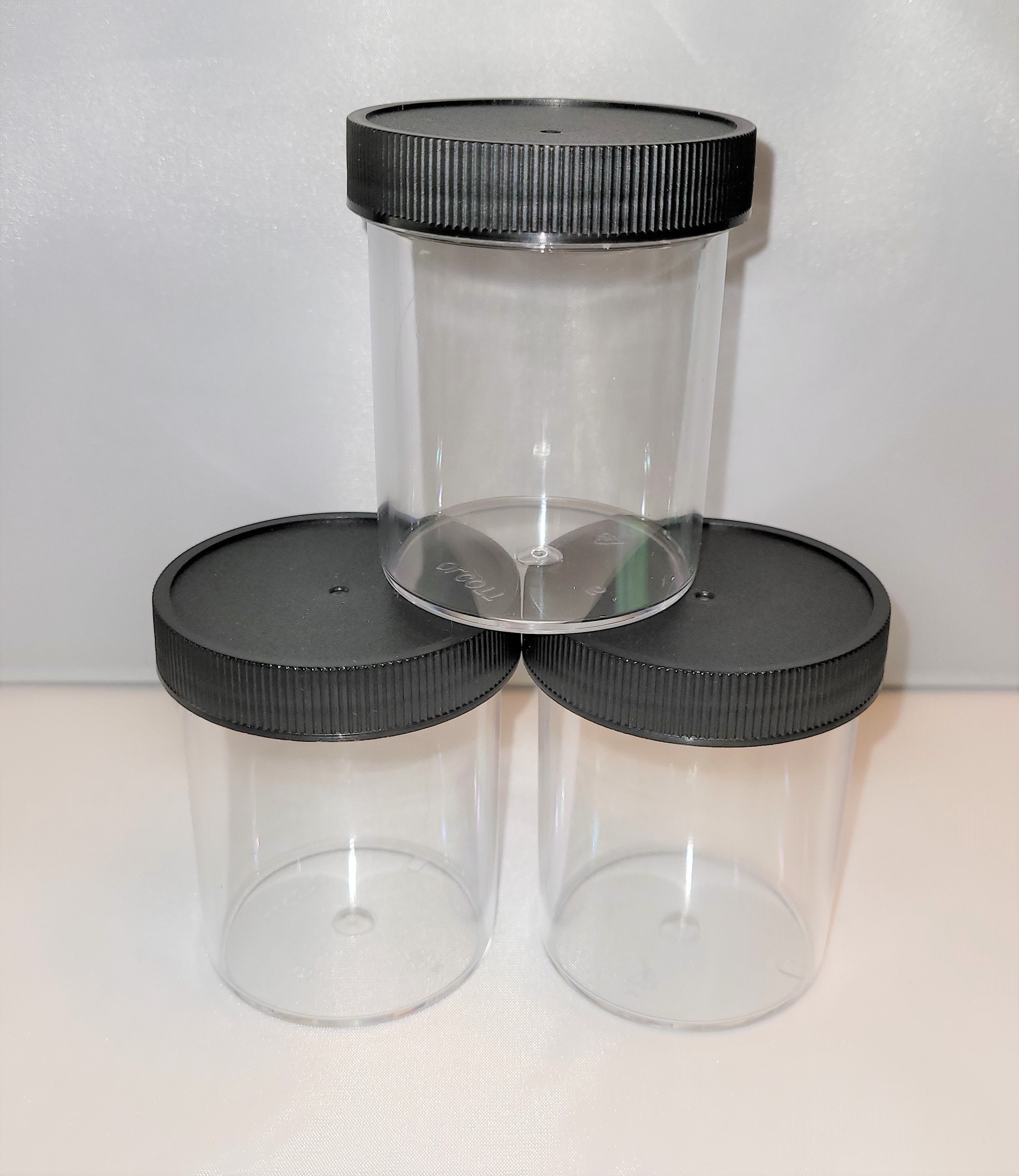 Affordable 1oz, 2oz, 4oz, 6oz, and 8oz Clear Containers, 5 Piece, Slime  Containers, Screw-top Polystyrene Jars, Free Shipping Eligible 