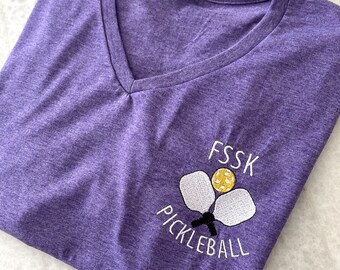 FSSK Pickle-ball Left Chest Logo Tshirts