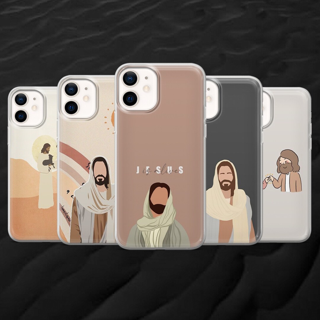 Jesus Phone Case Jesus Christ Cover for Iphone 14 13 12 11 Etsy