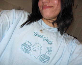Book girly  comfort colors T-shirt, readers gift, bookish gifts, bookish merch