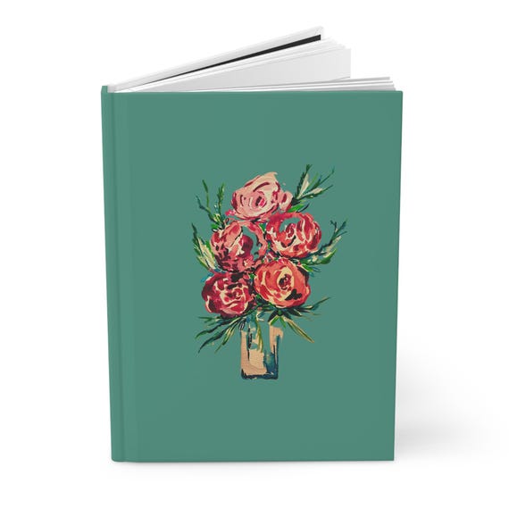Shannon Doyle Art Notebook | Floral Abstract Journal | Hard Cover Notebook | Unique Stationery Gift | Watercolor Flowers
