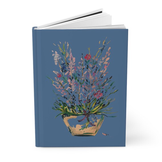 Shannon Doyle Art Notebook | Floral Abstract Journal | Hard Cover Notebook | Unique Stationery Gift | Watercolor Flowers
