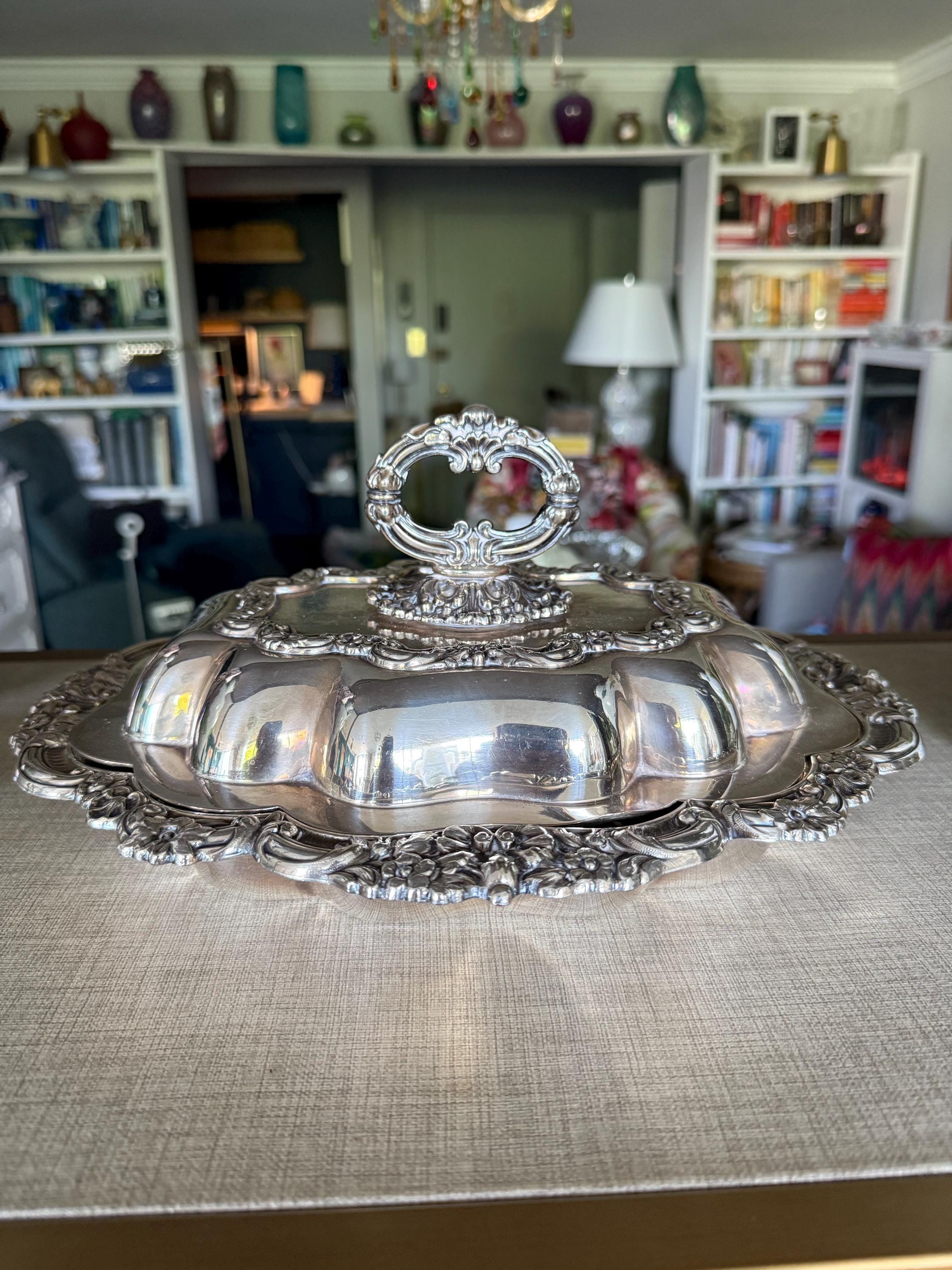 【WM.A. Rogers】バターディッシュ / ブレットサーバー Wm. Rogers A Cake/Pie Server Antique US Silver-Plated