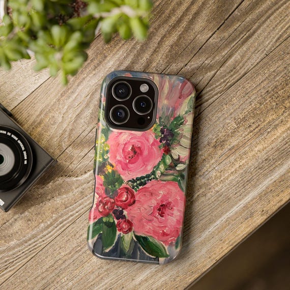 Vibrant Abstract Floral Case by Shannon Doyle | Art Phone Cover | Matte/Glossy | Impact Resistant | Wireless Charging