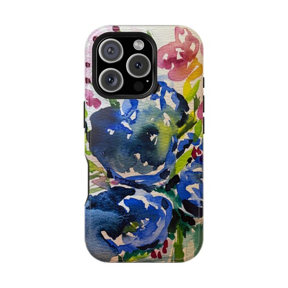 Vibrant Abstract Floral Case by Shannon Doyle | Art Phone Cover | Matte/Glossy | Impact Resistant | Wireless Charging