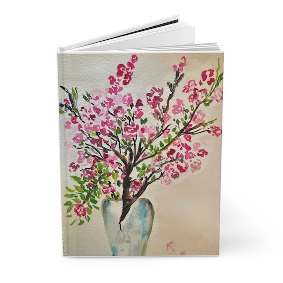 Shannon Doyle Art Notebook | Floral Abstract Journal | Hard Cover Notebook | Unique Stationery Gift | Watercolor Flowers