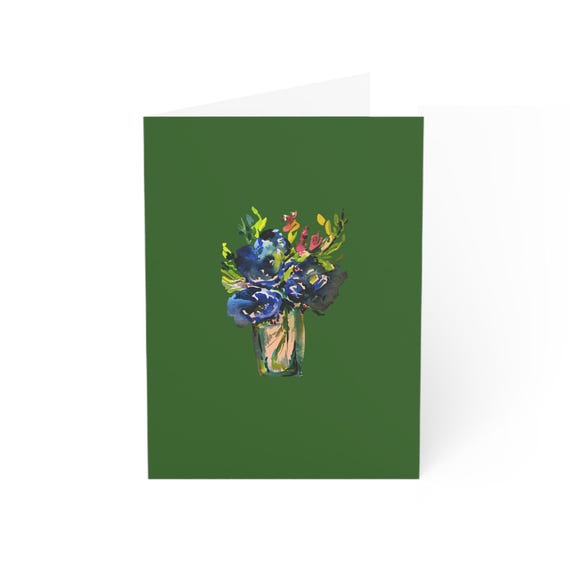 Floral Greeting Cards Set, Hand-Painted Flower Designs, Perfect for Birthdays, Thank You Notes, and All Occasions, Bulk Card Packs