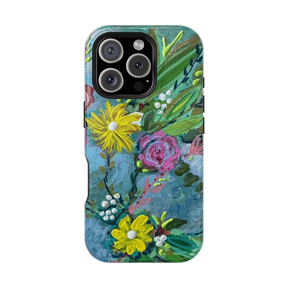 Vibrant Abstract Floral Case by Shannon Doyle | Art Phone Cover | Matte/Glossy | Impact Resistant | Wireless Charging