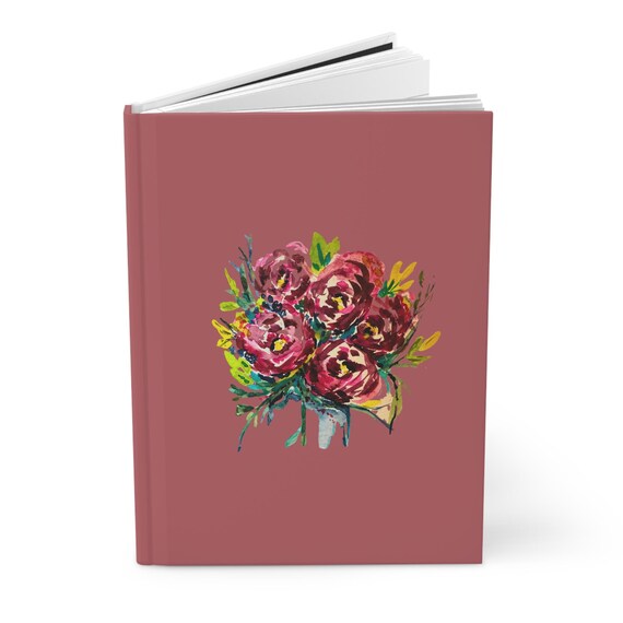 Shannon Doyle Art Notebook | Floral Abstract Journal | Hard Cover Notebook | Unique Stationery Gift | Watercolor Flowers