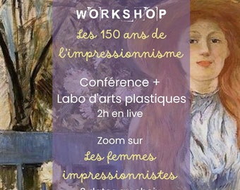 Workshop live le 12/04 à 20h - Conférence - Labo créatif - Atelier d'arts plastiques - Book numérique - Live et Vidéo