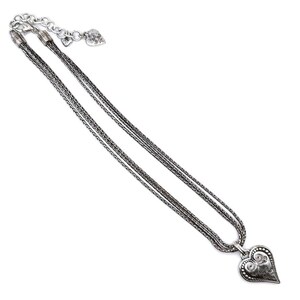 BRIGHTON FRENCH QUARTER Herz Anhänger Dreibettzimmer Kette Halskette Silber überzogen 43 cm Bild 5