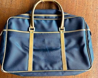 Vintage Bottega Veneta Marco Polo Weekender Koffer Duffle Bag PVC 1980er Jahre