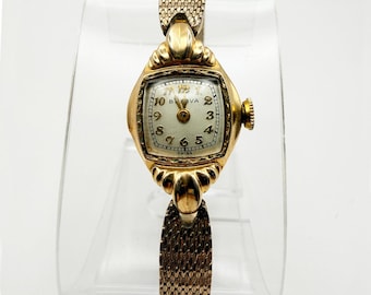 Vintage 1951 Bulova Miss America Ladies 10K RGP Cocktail Swiss Mechanical Watch