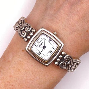 Brighton Rosarita Spanish Inspired, Silver Plated Bracelet Watch s-l400.jpg main image 3