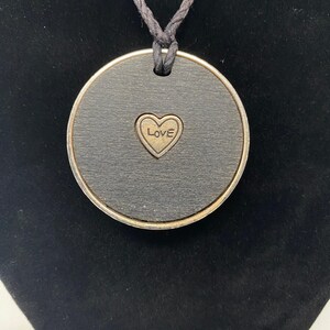 BRIGHTON LOVE Round Medallion Pendant Rope Silver Choker Necklace 14 1/2 inch image 5