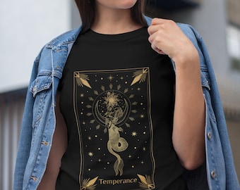 Temperance Tarot Card Shirt, Temperance Tarot Card Tee, Witchy Tarot Shirt, Celestial Shirt, Mystical Shirt, Spiritual Shirt