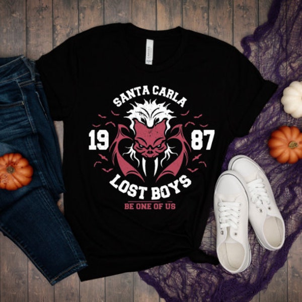 Lost Boys shirt, Santa Carla Horror Shirt, Retro Halloween Shirt, 80s Halloween Shirt, 80s Horror Shirt, Vintage Horror Shirt