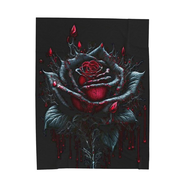 Rose Blanket Etsy