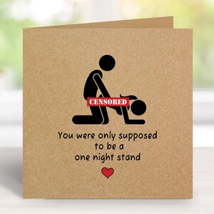 Carte drôle de Saint Valentin pour lui carte drôle pour sa petite amie petit ami mari femme, carte d'anniversaire, carte d'anniversaire, cartes grossières, effrontées