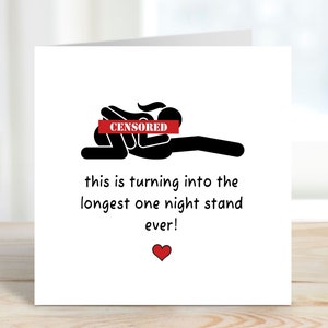 Carte d'anniversaire grossière mais drôle, carte de Saint Valentin, petit ami, petite amie, mari, épouse, partenaire carte d'anniversaire effrontée pour lui ou elle