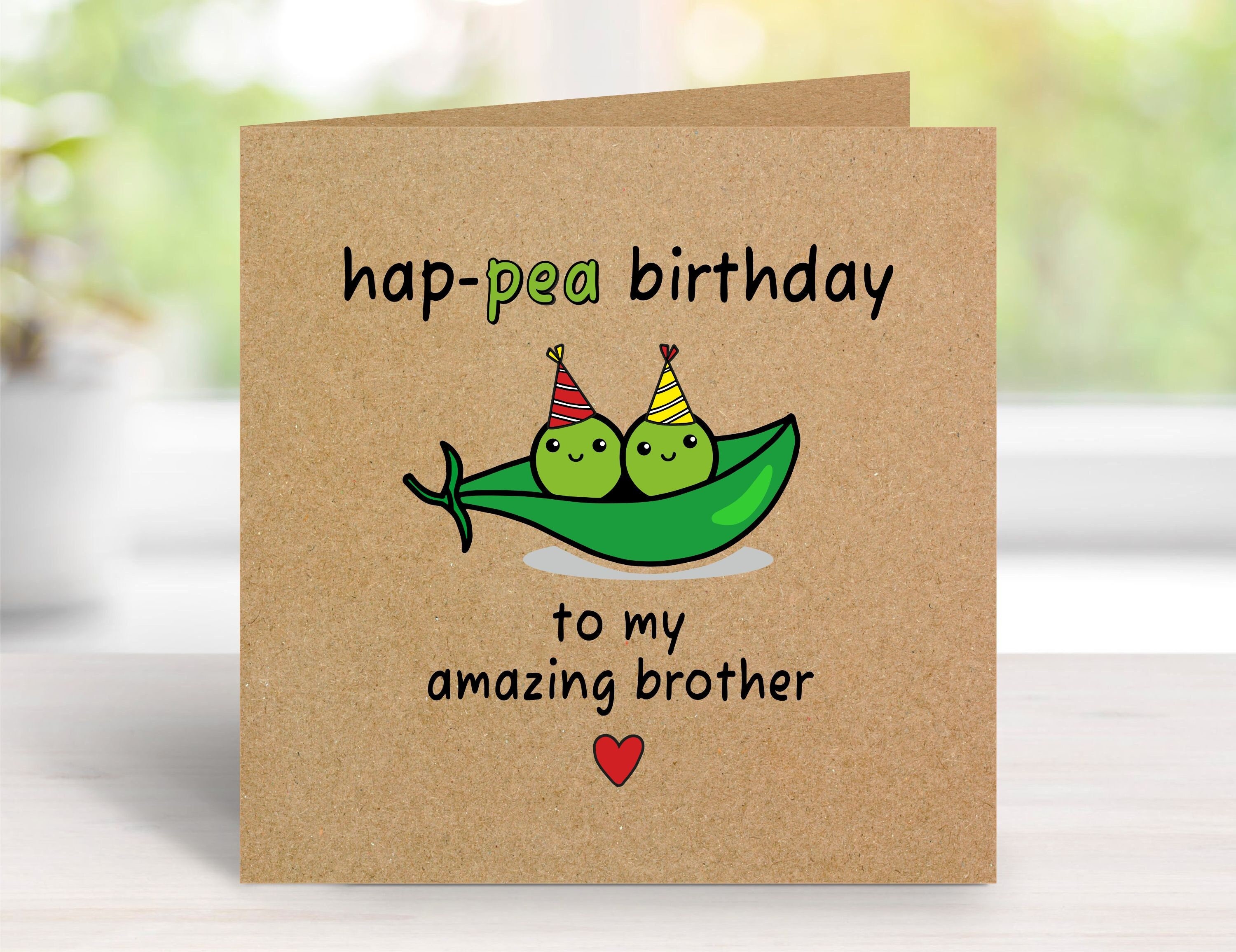 Funny Brother Birthday Card Brother Quote Card Handmade