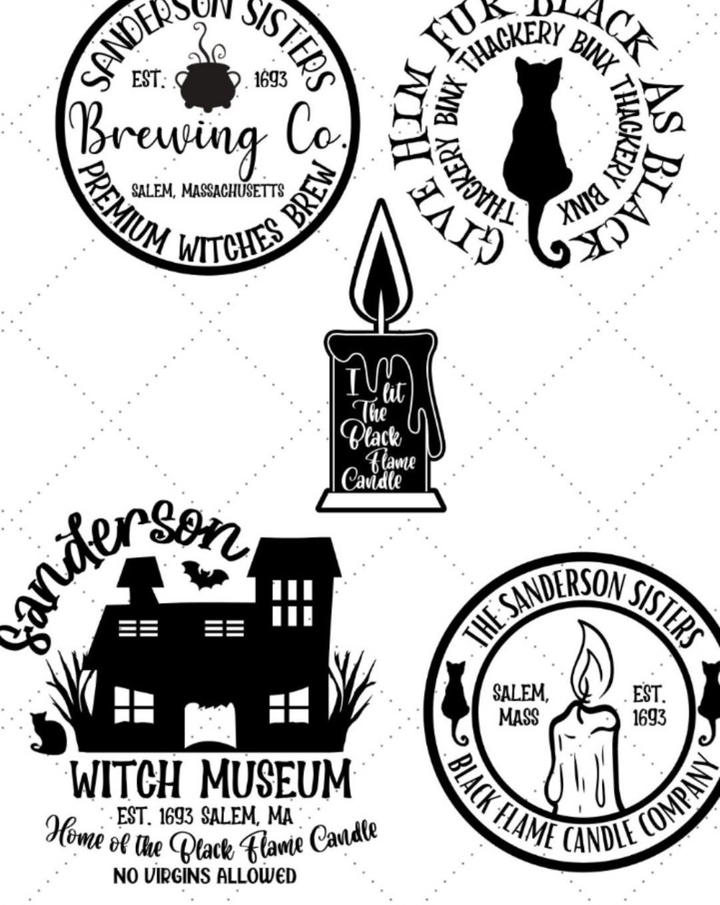 Hocus Pocus Sanderson Sisters SVG Bundle Etsy