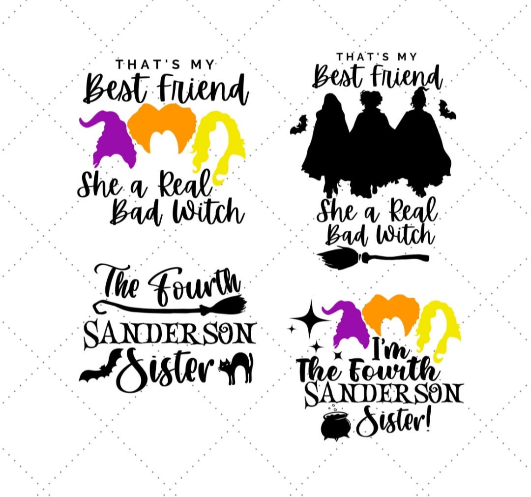 Hocus Pocus Sanderson Sisters SVG Bundle