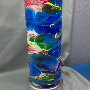 Rainbow glitter tumbler
