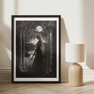 Aelin Galathynius FIREHEART Poster: Throne of Glass Queen Art, Fantasy Wall Art (Digital Download)