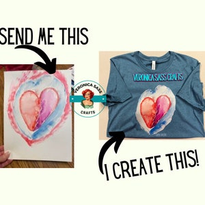 Kids artwork tshirt, Custom Kids Drawing Shirt with Child&#39;s Art, Gift for Parents and Grandparents, Kids Artwork Tee