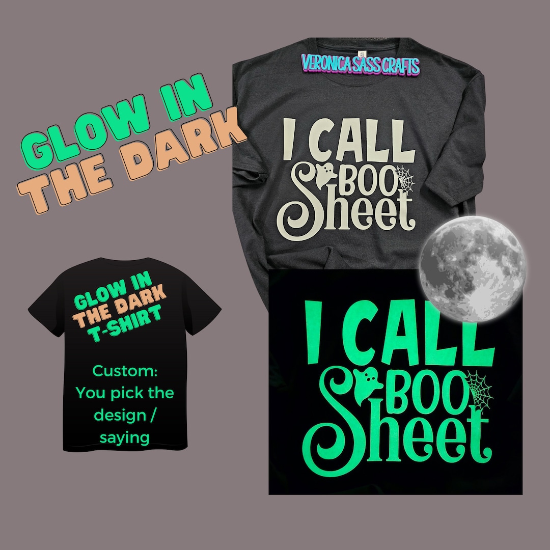Glow in the Dark Tshirt, Glowing Tshirt, Custom Glow in the Dark Shirt