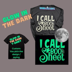 Glow in the Dark T-shirt, Glowing Tshirt, Custom Glow In The Dark Shirt, Personalized Glow In The Dark, Night Tshirt, Glow Party Tshirt