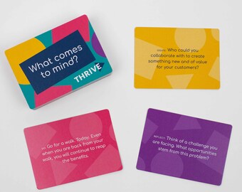Creative Thinking in Business Prompt Cards: Journaling Prompt Cards, Girl Boss, Business Planner, Small Business Gift, New Business Owner