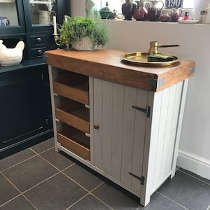 Hand crafted Butchers block style kitchen island
