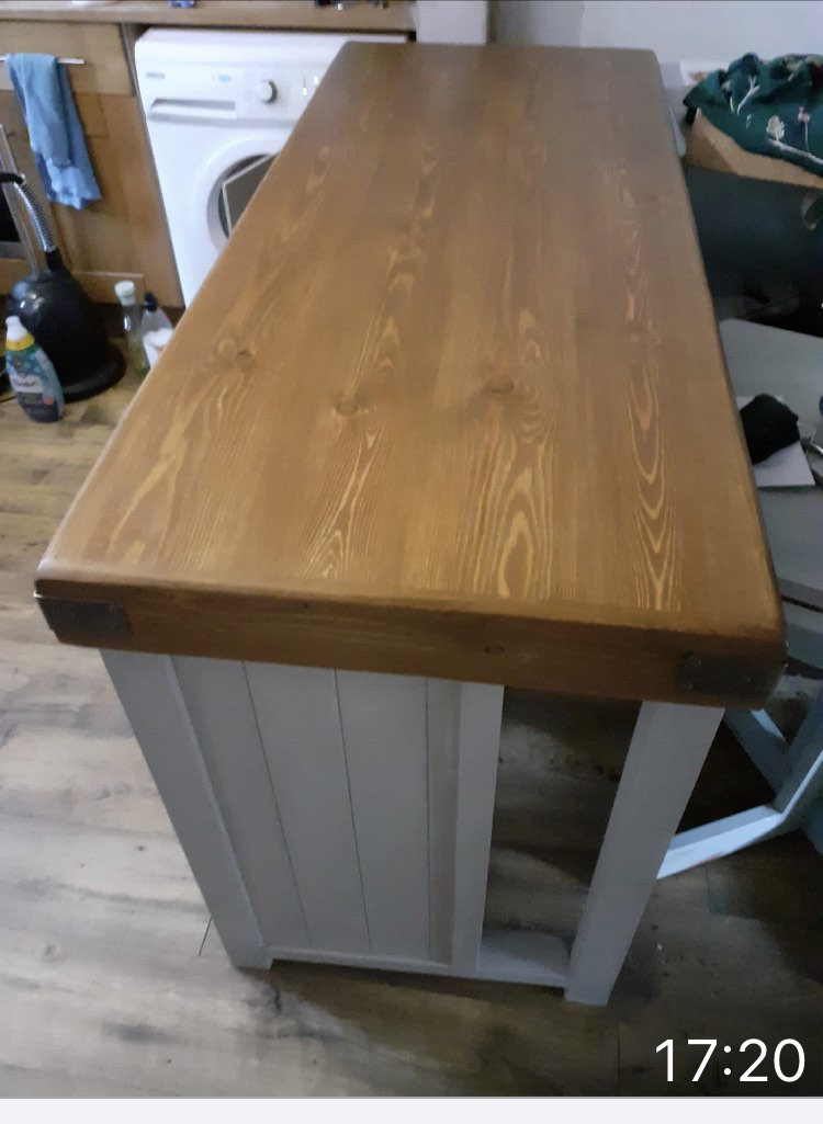 Beautiful Handmade Kitchen Island/breakfast Bar Etsy UK