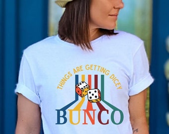 Retro Bunco T-Shirt: Dicey Friends Matching Group Tee