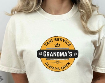 Lustiges Oma T-Shirt für Muttertagsgeschenk, Omas Taxi-Service-T-Shirt, Geschenk der Großmutter, niedliches Nana-Shirt, Neuheit Mimi Top