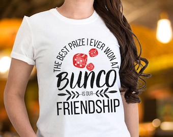 Bunco Friends T-Shirt: Ladies Night Dice Tee