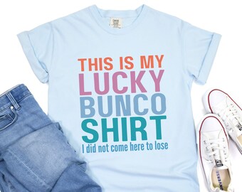 Lucky Bunco Shirt: Comfort Colors Oversized Tee
