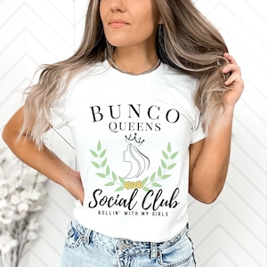 T-shirt Bunco Queens Social Club : t-shirt Bunko amusant pour femmes