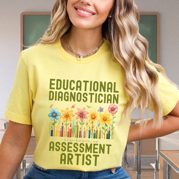 School Diagnostician Floral T-Shirt, Diagnostician's Appreciation Week Gift, Diagnostician Graduation Gift, Educational Diagnostician Shirt