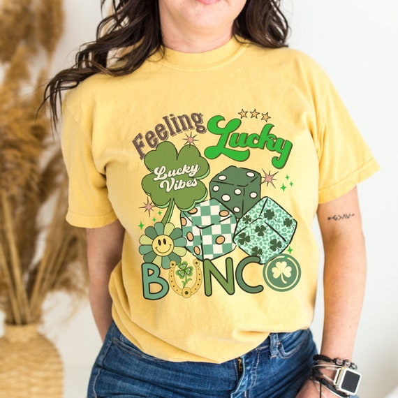 St. Patrick's Day Bunco Shirt: Feeling Lucky Comfort Colors Tee